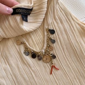 Roberto Cavalli silk top XS